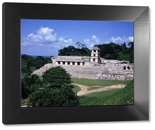 View of The Palace in the Mayan ruins of Palenque