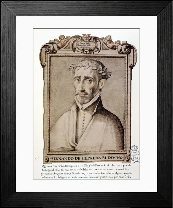 Framed Print : Fernando de Herrera El Divino (1534-1597), Spanish poet Framed Print : Fernando de Herrera El Divino (1534-1597), Spanish poet