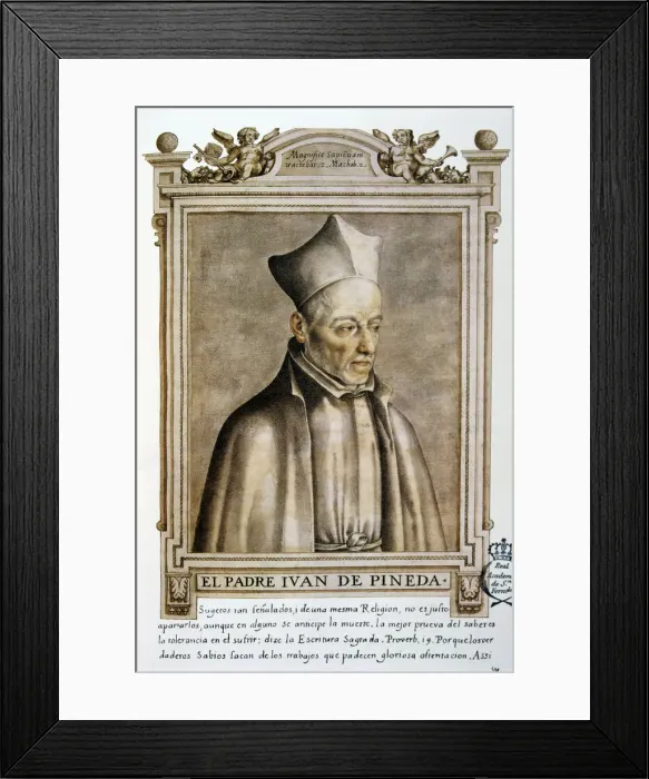 Framed Print : Juan de Pineda (1558-1637). Spanish jesuit Framed Print : Juan de Pineda (1558-1637). Spanish jesuit