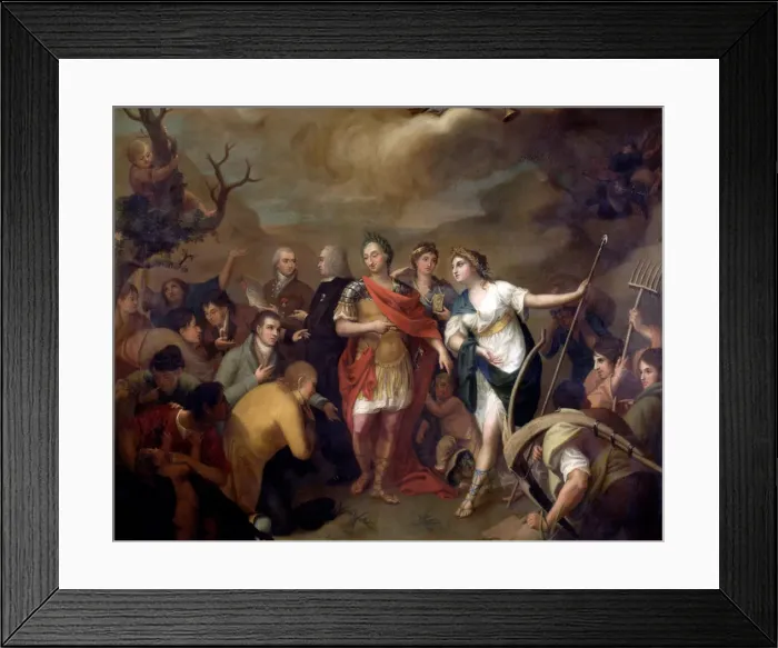Framed Print : Giving the land to settlers of Sierra Morena Carlos III (1717-1788), King of Spain Framed Print : Giving the land to settlers of Sierra Morena Carlos III (1717-1788), King of Spain