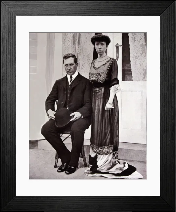 Framed Print : Albert I (1875-1934), King of Belgium, picture of the ilustration of 1910 Framed Print : Albert I (1875-1934), King of Belgium, picture of the ilustration of 1910
