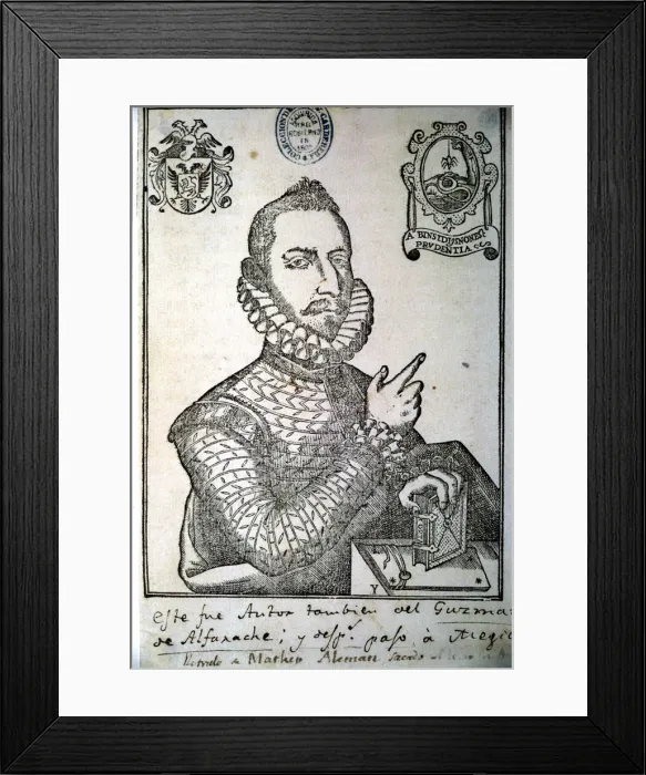 Framed Print : Mateo Aleman (1547-1615), Spanish writer Framed Print : Mateo Aleman (1547-1615), Spanish writer