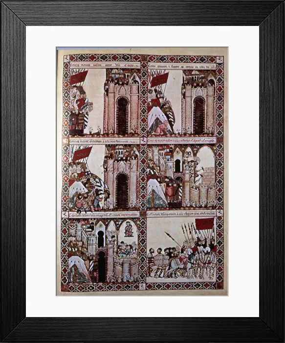 Framed Print : Cantigas de Santa Maria, Alfonso X, the Wise, King Castile-Leon (1221-1284) Framed Print : Cantigas de Santa Maria, Alfonso X, the Wise, King Castile-Leon (1221-1284)