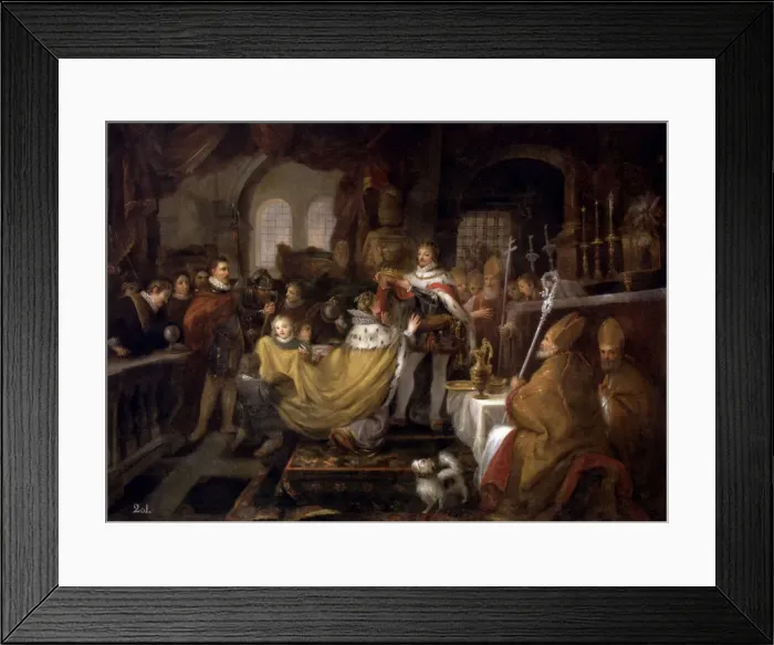 Framed Print : Coronation of the Empress Maria by the King Alfonso XI in the monastery of Huelgas Framed Print : Coronation of the Empress Maria by the King Alfonso XI in the monastery of Huelgas