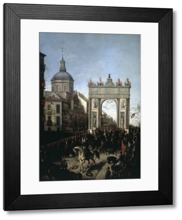Framed Print : Entry in madrid Alfonso XII, King of Spain (1857-1885) Framed Print : Entry in madrid Alfonso XII, King of Spain (1857-1885)