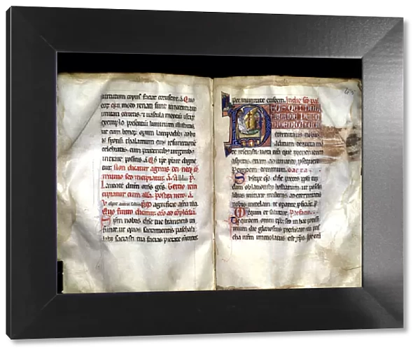 Elna episcopal Sacramentary, manuscript on parchment made?? probably in the scriptorium