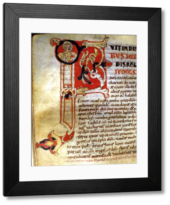 Framed Print : Missale Parvum. Manuscript on parchment, c Framed Print : Missale Parvum. Manuscript on parchment, c