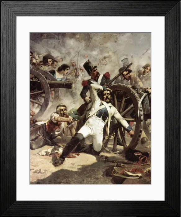 Framed Print : Detail of the painting by Joaquin Sorolla from 1884 Defenses in the artillery park Framed Print : Detail of the painting by Joaquin Sorolla from 1884 Defenses in the artillery park