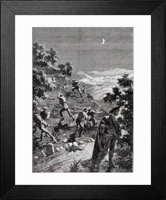 Framed Print : Anarchist movement of the Black Hand in Cadiz, destroying the vines between Arcos Framed Print : Anarchist movement of the Black Hand in Cadiz, destroying the vines between Arcos
