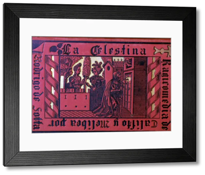 Framed Print : Cover of La Celestina by Fernando de Rojas, 1883 edition Framed Print : Cover of La Celestina by Fernando de Rojas, 1883 edition