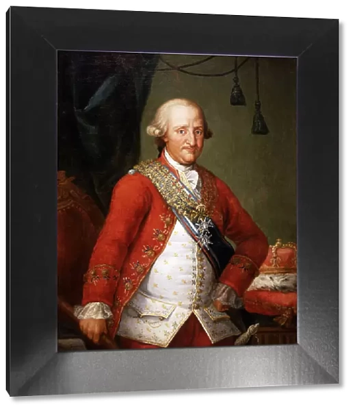 Portrait of Carlos IV (1748-1819), King of Spain, Oil painting by Antonio Carnicero
