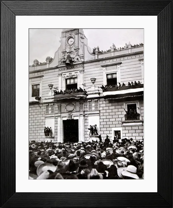 Framed Print : Venustiano Carranza (1859-1920), Mexican politician talking to the people from Framed Print : Venustiano Carranza (1859-1920), Mexican politician talking to the people from
