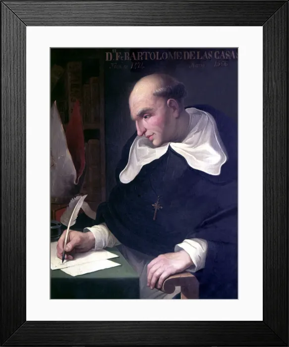 Framed Print : Fray Bartolome de las Casas (1474 -1566), Spanish Dominican Framed Print : Fray Bartolome de las Casas (1474 -1566), Spanish Dominican