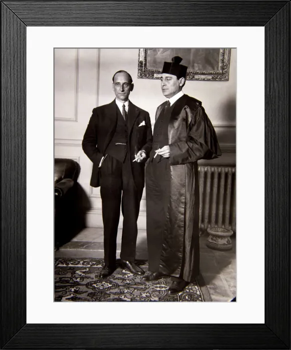 Framed Print : Santiago Casares Quiroga (1884-1950), Spanish politician, with his counsel in Framed Print : Santiago Casares Quiroga (1884-1950), Spanish politician, with his counsel in