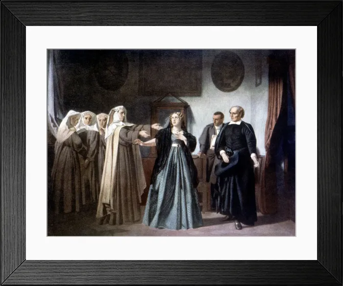 Framed Print : Mariana Pineda awaiting execution before going to the gallows on May 26, 1831 in Granada Framed Print : Mariana Pineda awaiting execution before going to the gallows on May 26, 1831 in Granada