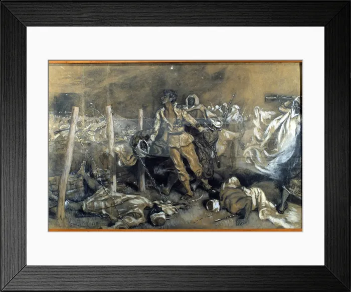 Framed Print : Luis Noval Serrano, hero of the Morocco war, 1909 Framed Print : Luis Noval Serrano, hero of the Morocco war, 1909