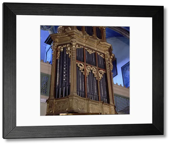 Framed Print : Detail of the organ of the Convent of San Jeronimo in Palma de Mallorca Framed Print : Detail of the organ of the Convent of San Jeronimo in Palma de Mallorca