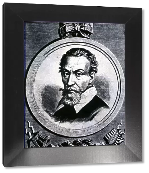 Claudi Monteverdi (1567-1643, Italian composer, engraving