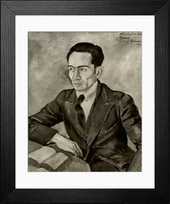 Framed Print : Joan Salvat Papasseit (1894-1924), Catalan writer, drawing J. Guardia, 1923 Framed Print : Joan Salvat Papasseit (1894-1924), Catalan writer, drawing J. Guardia, 1923