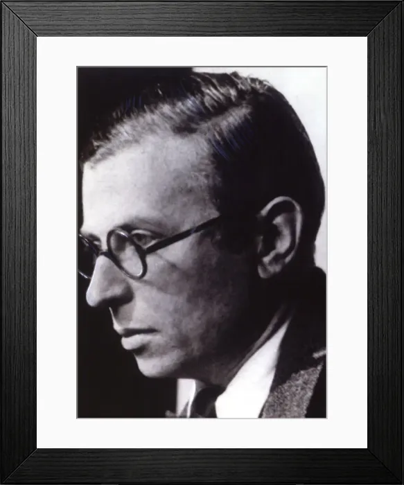 Framed Print : Jean Paul Sartre (1905-1980), French philosopher and writer Framed Print : Jean Paul Sartre (1905-1980), French philosopher and writer