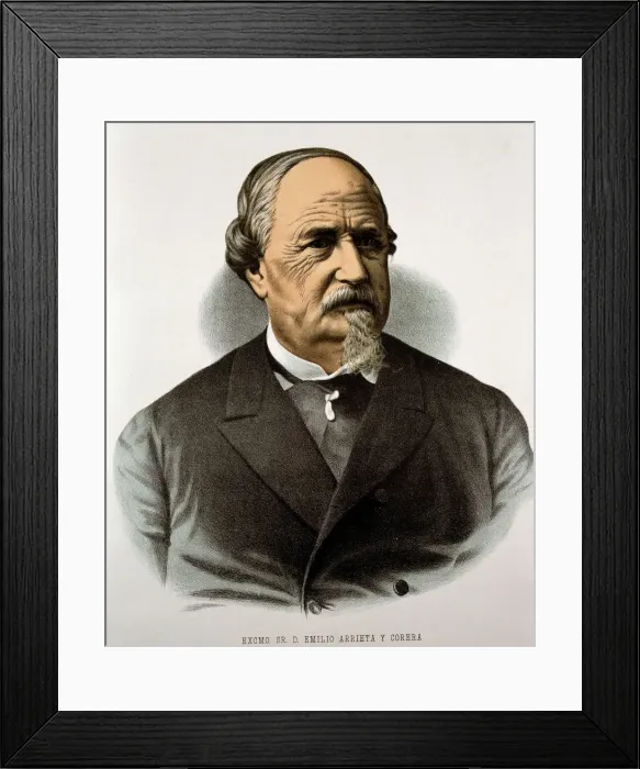 Framed Print : Emilio Arrieta (1823-1894), Spanish composer Framed Print : Emilio Arrieta (1823-1894), Spanish composer