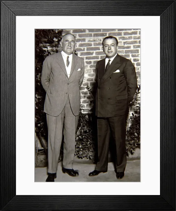 Framed Print : Carlos Arniches and Jacinto Guerrero, Spanish playwright and composer Framed Print : Carlos Arniches and Jacinto Guerrero, Spanish playwright and composer