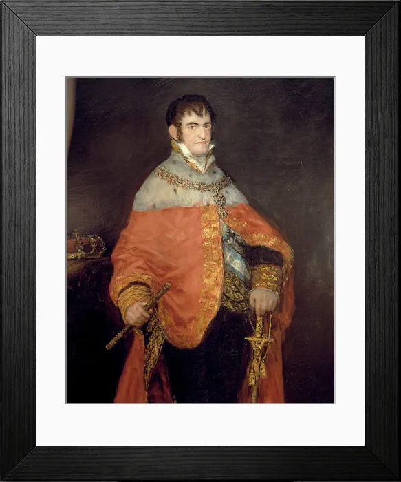 Framed Print : Ferdinand VII, king of Spain, oil by Francisco de Goya Framed Print : Ferdinand VII, king of Spain, oil by Francisco de Goya
