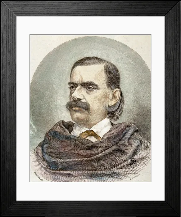 Framed Print : Manuel Fernandez y Gonzalez (1821-1888), Spanish writer and novelist, engraving Framed Print : Manuel Fernandez y Gonzalez (1821-1888), Spanish writer and novelist, engraving