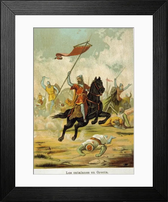 Framed Print : Catalan troops in the campaign of Greece Framed Print : Catalan troops in the campaign of Greece