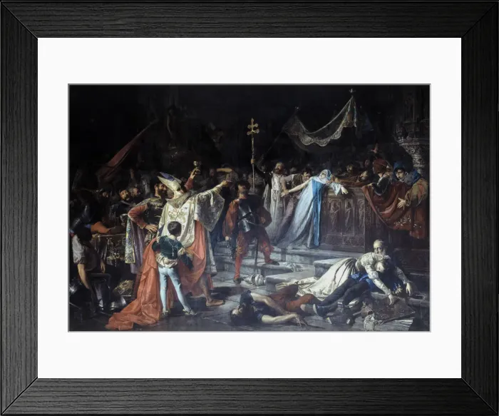 Framed Print : Sack of Rome, oil, 1887 Framed Print : Sack of Rome, oil, 1887