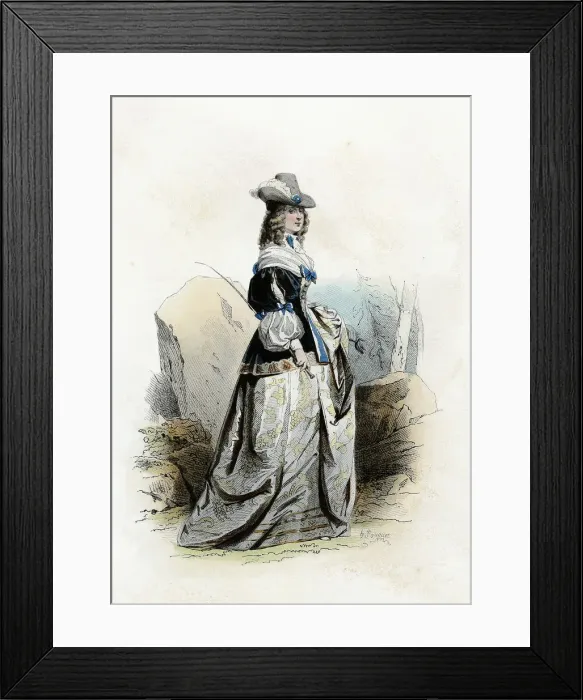 Framed Print : Christina of Sweden (1626-1689), Queen of Sweden from 1632-1654, engraving from 1870 Framed Print : Christina of Sweden (1626-1689), Queen of Sweden from 1632-1654, engraving from 1870