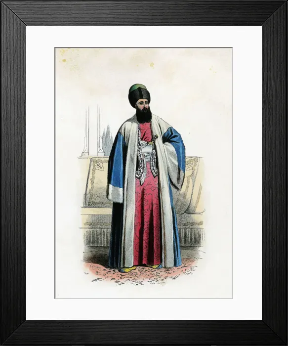 Framed Print : Michel Soutzo, Prince of Moldova, engraving, 1870 Framed Print : Michel Soutzo, Prince of Moldova, engraving, 1870