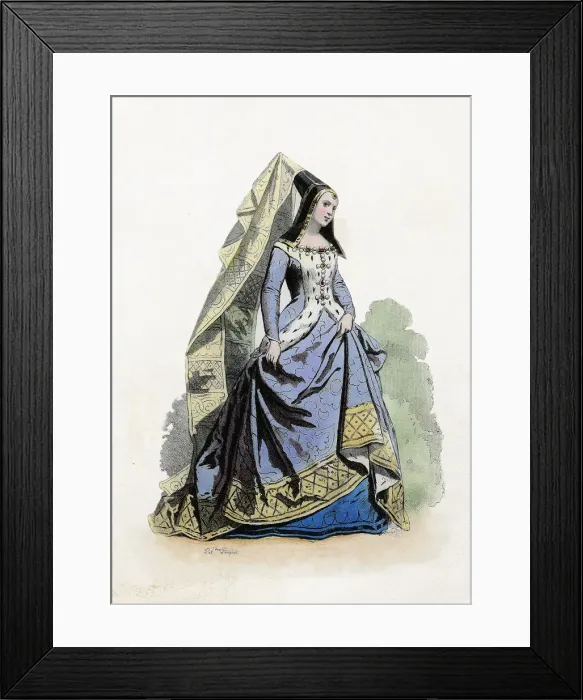 Framed Print : Mary of Burgundy (1457-1482), Duchess of Burgundy, wife of Maximilian I Framed Print : Mary of Burgundy (1457-1482), Duchess of Burgundy, wife of Maximilian I