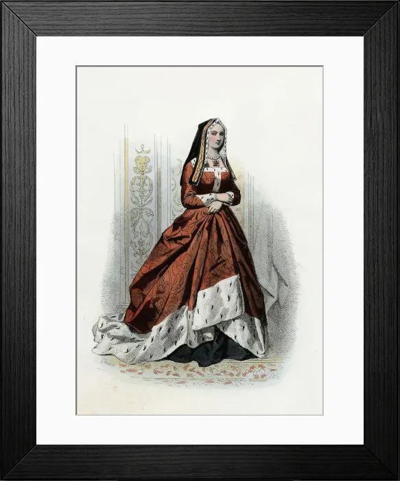 Framed Print : Elizabeth of York (1465-1503), Queen of England and wife of Henry VII, engraving, 1870 Framed Print : Elizabeth of York (1465-1503), Queen of England and wife of Henry VII, engraving, 1870