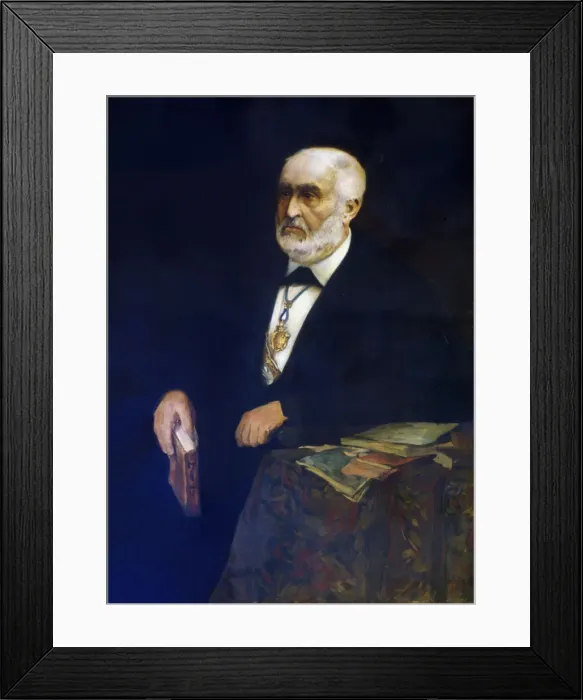 Framed Print : Manuel Mila i Fontanals (1818 - 1884), Catalan philologist Framed Print : Manuel Mila i Fontanals (1818 - 1884), Catalan philologist