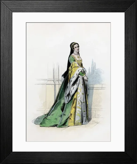 Framed Print : Jane Grey (Lady Dudley) (1537-1554). Queen of England in 1553, etching, 1870 Framed Print : Jane Grey (Lady Dudley) (1537-1554). Queen of England in 1553, etching, 1870