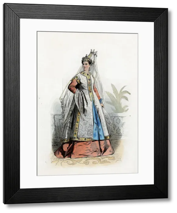 Framed Print : Roxelanel or Roxelana, wife of Suleiman II the Magnificent, 16th century, engraving, 1870 Framed Print : Roxelanel or Roxelana, wife of Suleiman II the Magnificent, 16th century, engraving, 1870