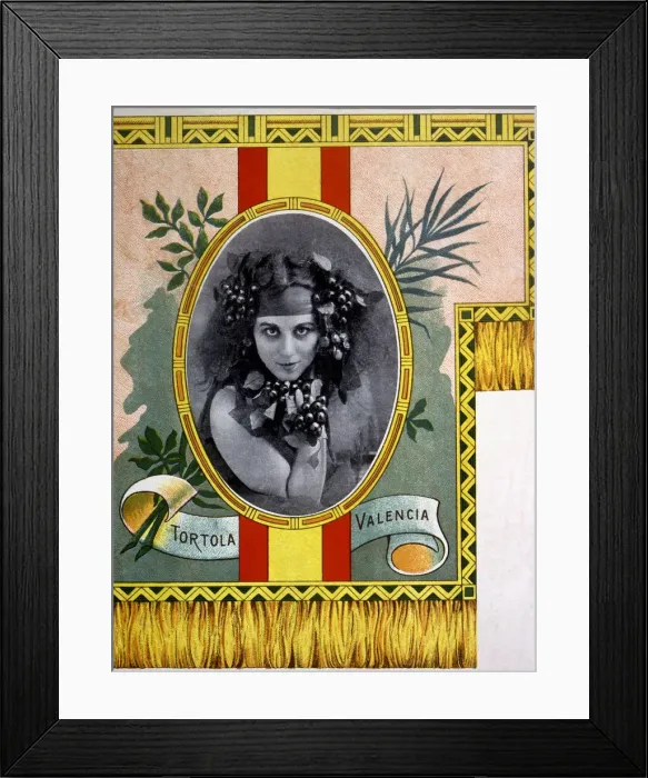 Framed Print : Carmen Tortola Valencia (1882-1955), Andalusian dancer, advertising lithographic proof, 1910s Framed Print : Carmen Tortola Valencia (1882-1955), Andalusian dancer, advertising lithographic proof, 1910s