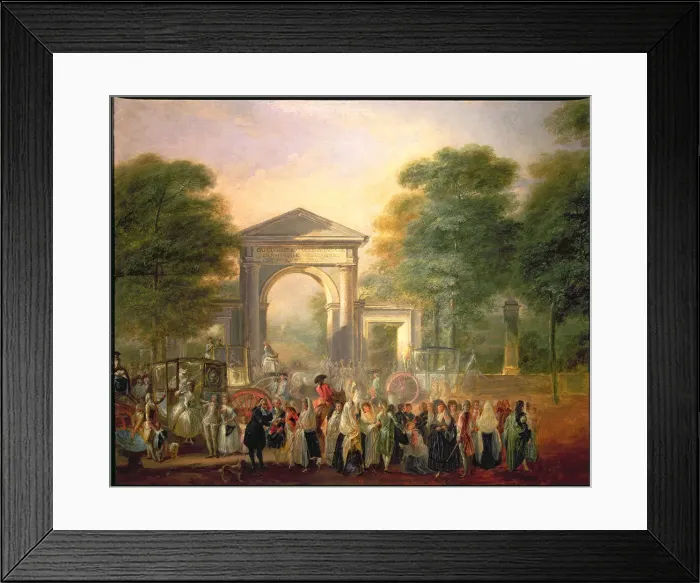 Framed Print : Walk in front of the Botanical Garden in Madrid, detail Framed Print : Walk in front of the Botanical Garden in Madrid, detail