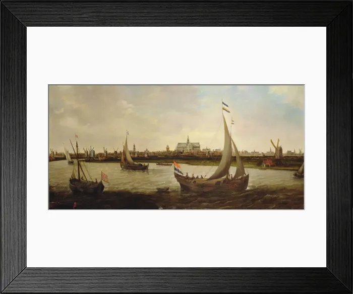 Framed Print : View of the city of Haarlem from the north Framed Print : View of the city of Haarlem from the north