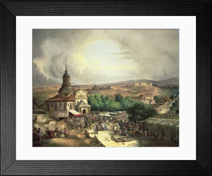 Framed Print : Pilgrimage to the hermitage of San Isidro in Madrid