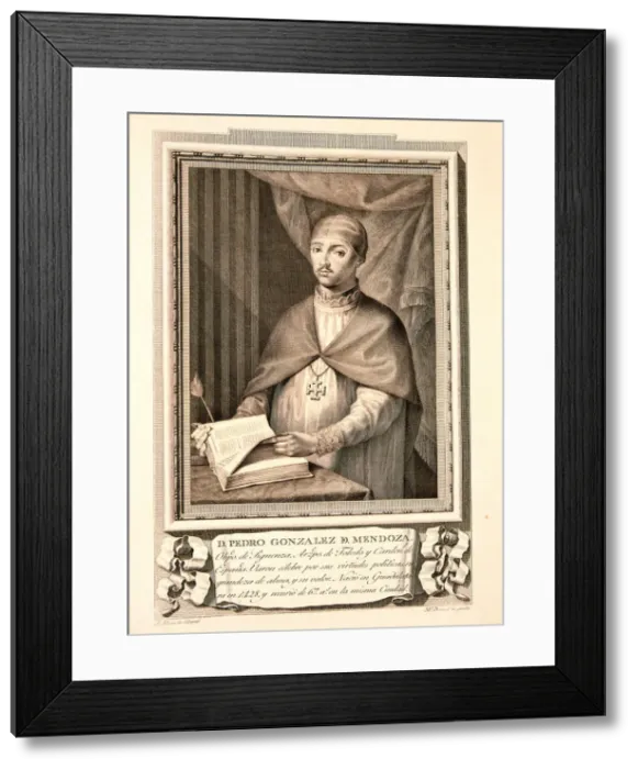 Framed Print : Pedro Gonzalez de Mendoza (1428-1495), Spanish politician and churchman, Cardinal Framed Print : Pedro Gonzalez de Mendoza (1428-1495), Spanish politician and churchman, Cardinal