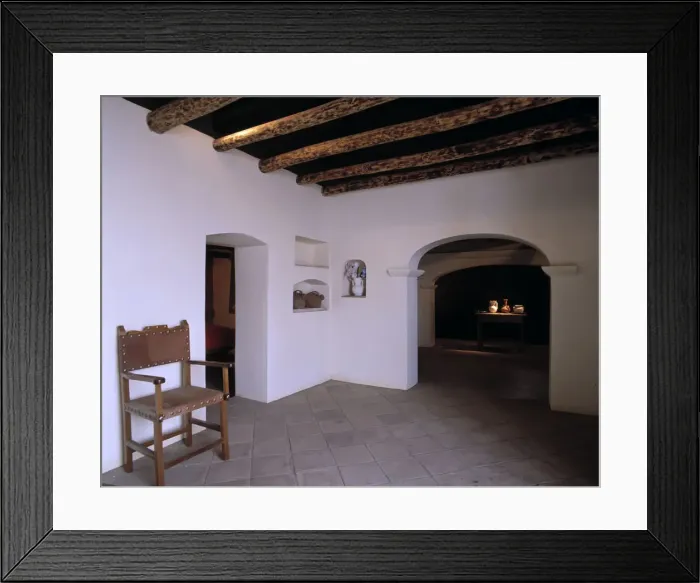 Framed Print : Inside the reconstructed birthplace and museum of the painter Francisco de Zurbaran Framed Print : Inside the reconstructed birthplace and museum of the painter Francisco de Zurbaran