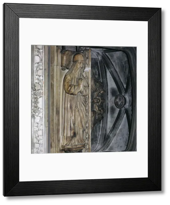 Framed Print : Tomb in the church of San Francisco de Palma de Mallorca with the recumbent statue Framed Print : Tomb in the church of San Francisco de Palma de Mallorca with the recumbent statue