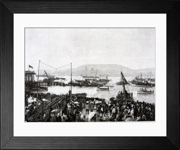 Framed Print : Entrance of the King, with his mother in Vigo, 1900, Alfonso XIII, King of Spain (1886-1941) Framed Print : Entrance of the King, with his mother in Vigo, 1900, Alfonso XIII, King of Spain (1886-1941)