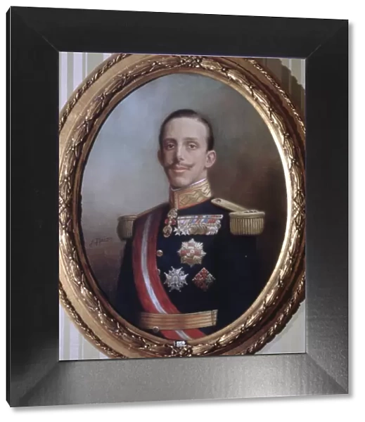 Alfonso XIII, King of Spain. (1886-1941), oil painting of 1911
