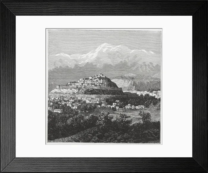 Framed Print : British-Afghan war, overview of Kabul in Afghanistan Framed Print : British-Afghan war, overview of Kabul in Afghanistan