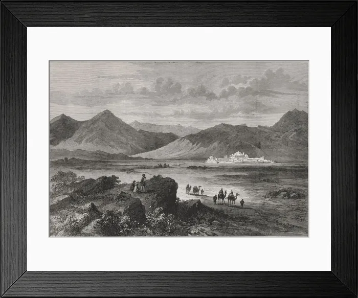 Framed Print : British-Afghan war, entrance to the Khyber Pass and view of the Jamrood fort that defends it Framed Print : British-Afghan war, entrance to the Khyber Pass and view of the Jamrood fort that defends it