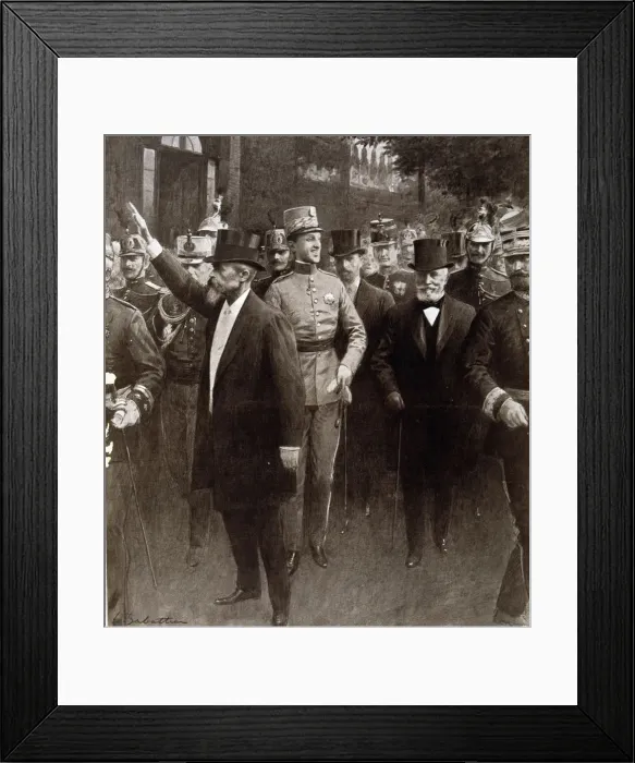 Framed Print : Visit to Paris in 1905 to Alfonso XIII, King of Spain (1886-1941) Framed Print : Visit to Paris in 1905 to Alfonso XIII, King of Spain (1886-1941)