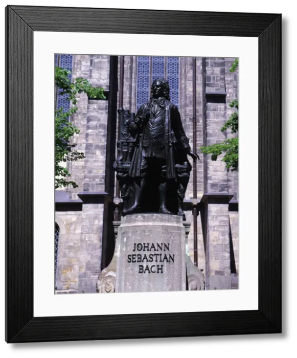 Framed Print : Monument in Leipzig dedicated to Johann Sebastian Bach (1685-1750), German composer Framed Print : Monument in Leipzig dedicated to Johann Sebastian Bach (1685-1750), German composer